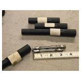 Lot of (4) HSS Double Sided End Mill - 4 Flute 3/8x3/8 (x3), 2 Flute 3/8x3/8 (x1) - 5/16x3/8