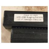 Lot of (2) HSS Co-8% Cobalt 4 Flute Roughing End Mill 724-0185
