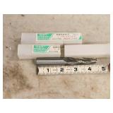 Lot of (2) SWT HSS-A1 3 Flute 3-degree Carbide End Mill - 10x16x52x114