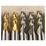 Lot of (8) 4 Flute Roughing End Mill - 1/4x3/8x3/4