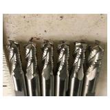 Lot of (6) 4 Flute Roughing End Mill - 5/16 (x5), 3/8 (x1)