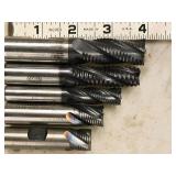 Lot of (5) 4 Flute Roughing End Mill - 3/4" (x1), 1/2" (x1), 5/8" (x3)