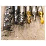 Lot of (6) 3 Flute Carbide End Mill - 1/4", 1/8", 1/2", 3/16", 3/8", 3mm