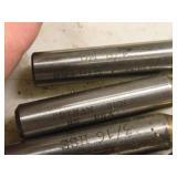 Lot of (6) 3 Flute Carbide End Mill - 1/4", 1/8", 1/2", 3/16", 3/8", 3mm