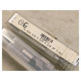 Lot of (8) 2 Flute Carbide End Mill - 1/4" (x1), 1/8" (x1), 3/8" (x4), 5/16" (x2)