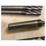 Lot of (10) 4 Flute Carbide End Mill - 1/8" (x1), 5/16" (x1), 3/16" (x2), 1/4" (x6)