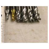 Lot of (6) 4 Flute Carbide End Mill - 1/8" (x1), 3/16" (x1), 3/8" (x4)