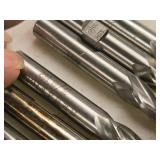 Lot of (6) 4 Flute Carbide End Mill - 1/8" (x1), 3/16" (x1), 3/8" (x4)