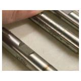 Lot of (6) 4 Flute Carbide End Mill - 1/8" (x1), 3/16" (x1), 3/8" (x4)