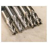 Lot of (5) 4 Flute Carbide End Mill - 11/32 (x3), 9/32 (x2)