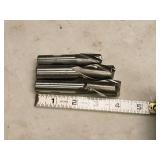 Lot of (3) 2 Flute Carbide End Mill - 13/16 (x2), 3/4 (x1)