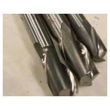Lot of (3) 2 Flute Carbide End Mill - 13/16 (x2), 3/4 (x1)