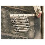 Lot of (7) 4 Flute Double Sided Carbide End Mill - 5/16 (x3), 3/8 (x1), 1/64 (x1), 3/16 (x5)