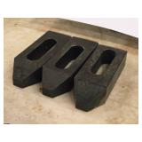 Lot of (3) Plain Strap Clamps 4"