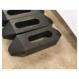 Lot of (3) Plain Strap Clamps 4"