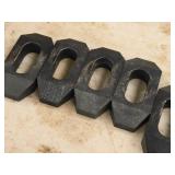 Lot of (5) Plain Strap Clamps 2 1/2"