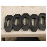 Lot of (5) Plain Strap Clamps 2 1/2"