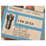 Lot of (4 Boxes) Hex Socket Head Cap Screws