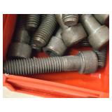Lot of (2 Plastic Bins) Hex Socket Head Cap Screws - 1/2x2-1/2