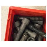 Lot of (2 Plastic Bins) Hex Socket Head Cap Screws - 1/2x2-1/2