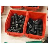 Lot of (2 Plastic Bins) Hex Socket Head Cap Screws - 1/2x1-1/4