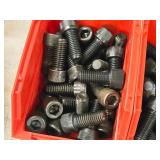 Lot of (2 Plastic Bins) Hex Socket Head Cap Screws - 1/2x1-1/4