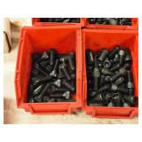 Lot of (2 Plastic Bins) Hex Socket Head Cap Screws - 3/8x3/4, 3/8x1