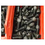 Lot of (2 Plastic Bins) Hex Socket Head Cap Screws - 3/8x3/4, 3/8x1