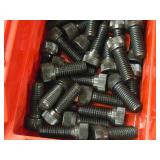 Lot of (2 Plastic Bins) Hex Socket Head Cap Screws - 3/8x3/4, 3/8x1