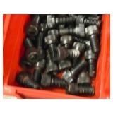 Lot of (2 Plastic Bins) Hex Socket Head Cap Screws - 3/8x3/4, 3/8x1/2
