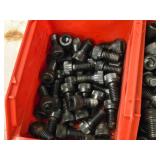 Lot of (2 Plastic Bins) Hex Socket Head Cap Screws - 3/8x3/4, 3/8x1/2