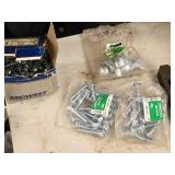 Lot of (1 Box + 3 Bags) Carriage Bolts - 5/16"x2", 3/8"x1", 5/16"-18x1