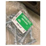 Lot of (1 Box + 3 Bags) Carriage Bolts - 5/16"x2", 3/8"x1", 5/16"-18x1