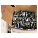 Lot of (1 Box + 3 Bags) Carriage Bolts - 5/16"x2", 3/8"x1", 5/16"-18x1