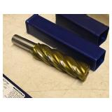 1-1/8" 4 Flute Single End Long HSS End Milling Bit DWCF754 with Case