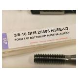 Lot of (5) Taps - 5/16-18 (x4), 3/8-16 (x1) (in original packaging)