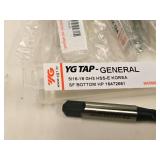 Lot of (5) Taps - 5/16-18 (x4), 3/8-16 (x1) (in original packaging)