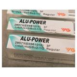 Lot of (3) ALU-POWER 3-Flute End Mill - 1/4x1/4x5/8x2-1/2