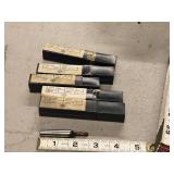 Lot of (5) Addison 4 Flute Single Side End Mill - 1/8, 1/4, 3/8, 3/16, 5/16