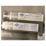 Lot of (5) Allied Machine & Engineering Tialn Coated Premium Cobalt 4 Flute Roughing End Mill - 1/2x1/2x1-1/4x3-1/4
