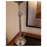 Brush Nickel Telescoping Candlestick Table Lamp