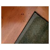 Black Farmhouse Buffet Cabinet with Granite Insert