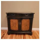 Floral Stencil Panel Dresser Cabinet