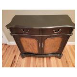 Floral Stencil Panel Dresser Cabinet