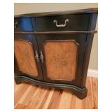 Floral Stencil Panel Dresser Cabinet