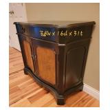 Floral Stencil Panel Dresser Cabinet