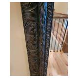 Ornate Deep Brown Framed Wall Mirror