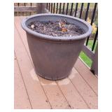 Dark Brown Resin Planter