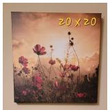 Canvas Poppy Field Artwork