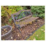 Berkeley Forge Weathered Rose Vine Garden Bench